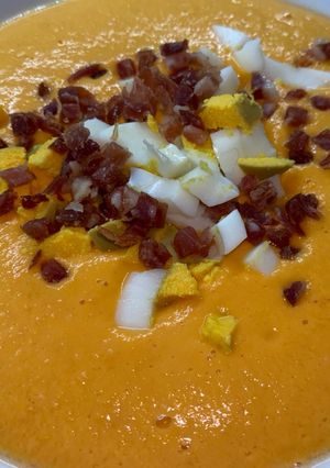 Una foto de Salmorejo sin pan - Thermomix