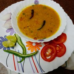 A picture of Tarka toor dal.