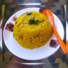 A picture of Jwaaricha Peethacha Upma / Jowar Flour Upma.