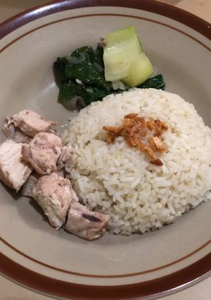 Foto resep Nasi Ayam Hainam Singapore (Rice Cooker)