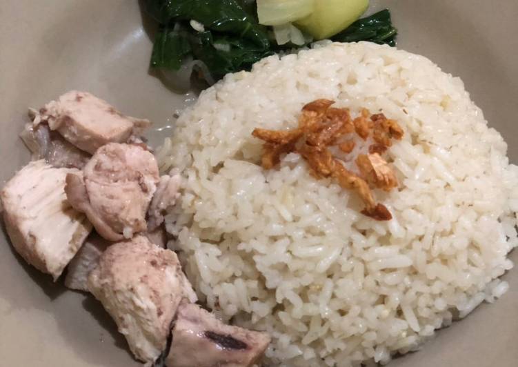 Resep Nasi Ayam Hainam Singapore (Rice Cooker) Anti Gagal
