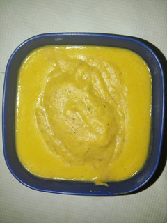 A picture of Plantain and Irish potato puree.