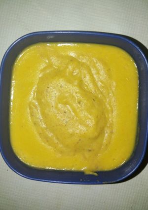 A picture of Plantain and Irish potato puree.