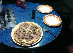 Una foto de Pizza tradicional fácil