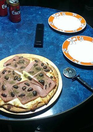 Una foto de Pizza tradicional fácil