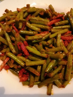 Una foto de Judías verdes con bacon