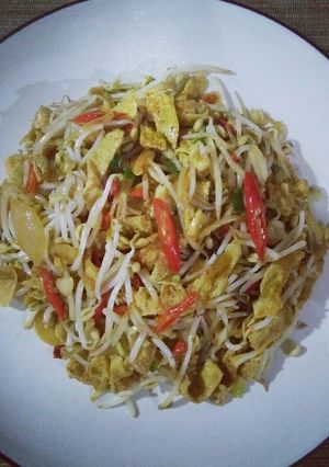 Foto resep Cah Tauge Telur Dadar