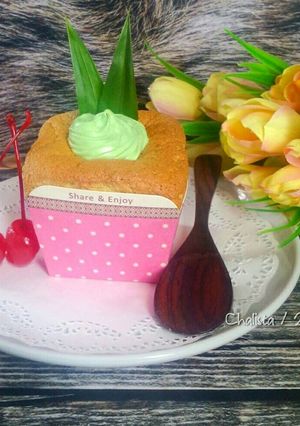 Foto resep Pandan Hokkaido Chiffon Cupcake