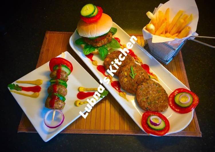 Simple Way to Make Any-night-of-the-week Quinoa, Mix vegetables and   Beans Patties