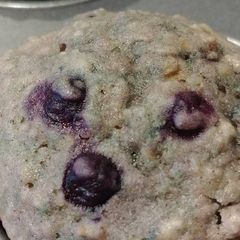 A picture of Blueberry Oatmeal Muffins.