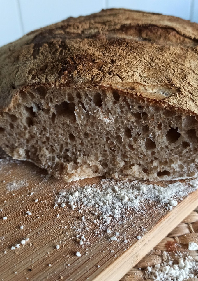 Una foto de Pan con Masa Madre