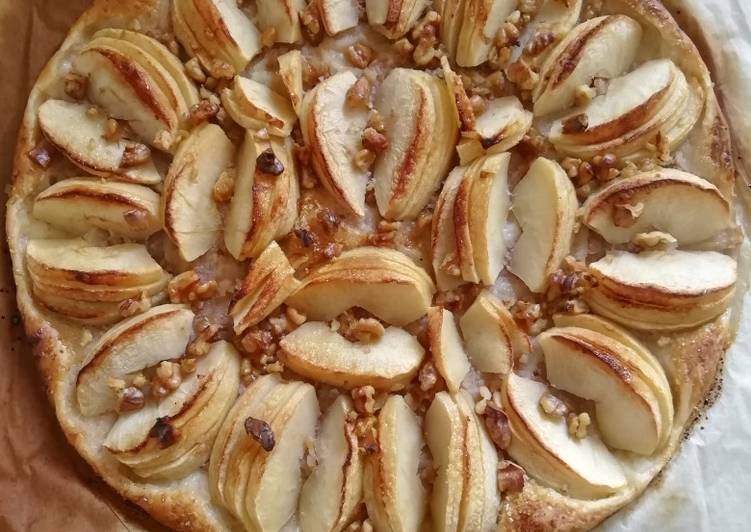Tarte fine pommes / noix 🍎