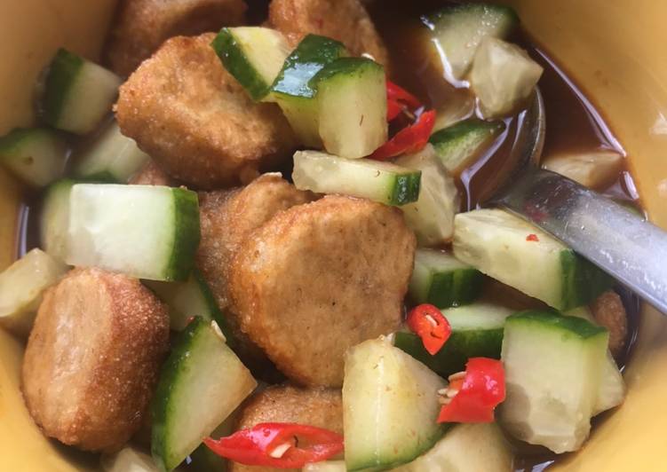 How to Make Any-night-of-the-week Pempek Dos - Indonesian fish cake (without fish)-Vegetarian friendly