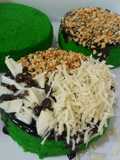 Brownies pandan kukus