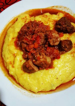 Una foto de Polenta cremosa fácil y económica