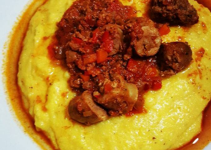 Polenta cremosa fácil y económica Receta de Hu Lanzi- Cookpad