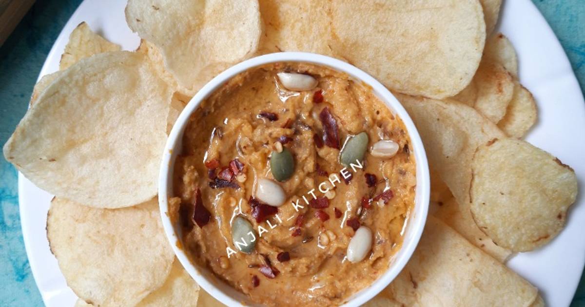 पमकिन पिनट हमस (pumkin peanut hummus recipe recipe in marathi) रेसिपी
