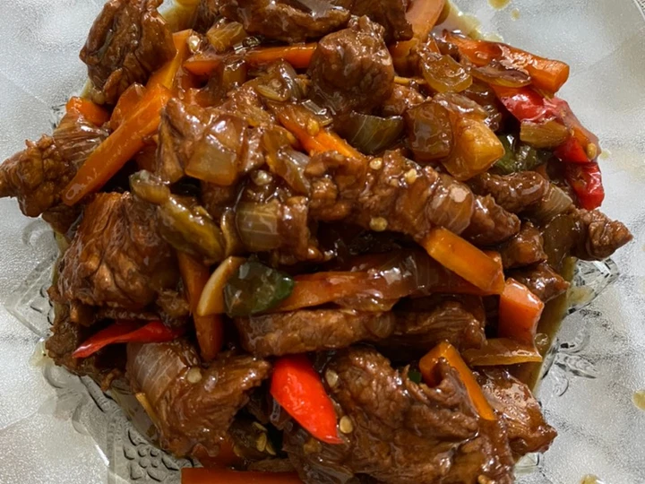 Cara Mudah Membuat Resep Sapi lada hitam Anti Ribet, Lezat