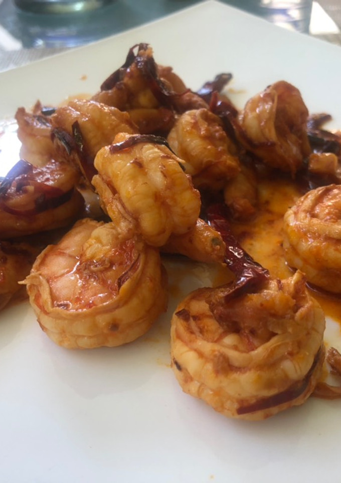 Una foto de Camarones al ajillo con el toque Sonorense