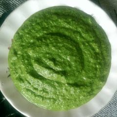 A picture of Peanut coriander chutney.