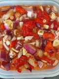 Ensalada de pimientos y bacalao