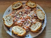 A picture of crab meat