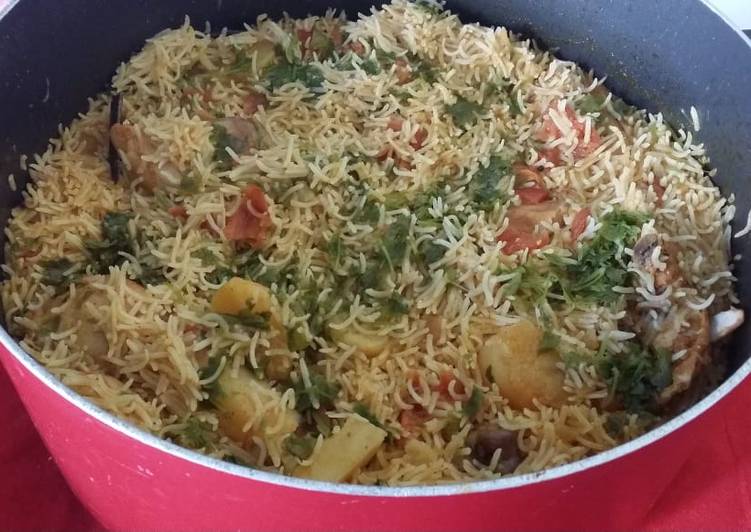 Recipe of Speedy Aaloo Biryani
