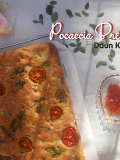 Foto resep Pocaccia Bread (Daun Kelor) No ulen, No Telur