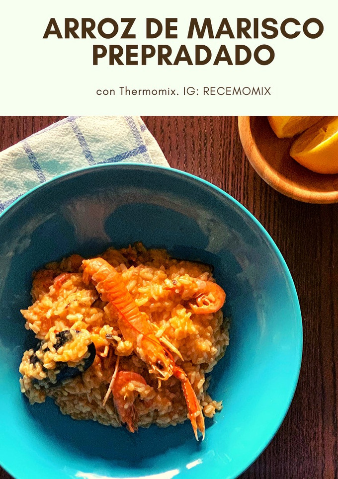Una foto de Arroz de marisco preparado con Thermomix