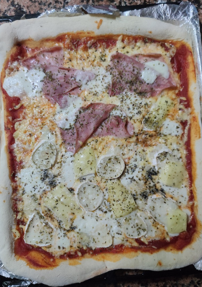Una foto de Masa de pizza italiana con la panificadora del Lidl