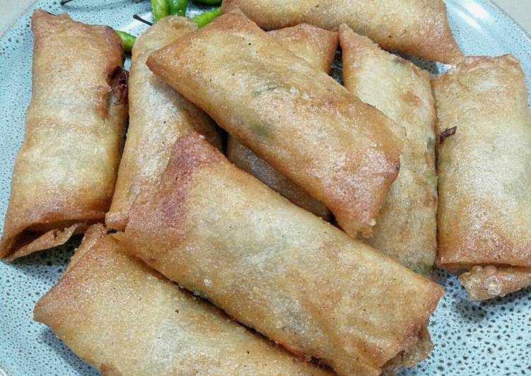 Langkah memasak Lumpia Bengkuang Gurih mantap