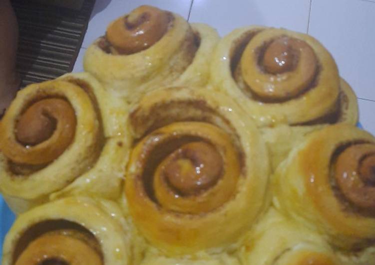 Resep Cinnamon roll anti ribet😁 pake oven tangkring Anti Gagal