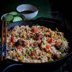 A picture of Cauliflower Fried Rice.