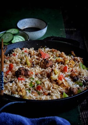 A picture of Cauliflower Fried Rice.