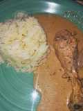 Pollo con crema de chile chipotle