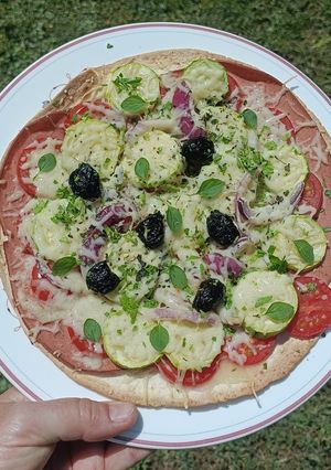 Une photo de 🌿Galette Fajitas ''Comme une pizza'' (sans gluten)