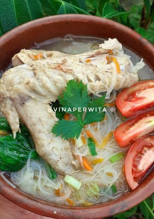 Foto resep Bihun Rebus Ayam Kampung