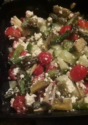 A picture of Asparagus salad.