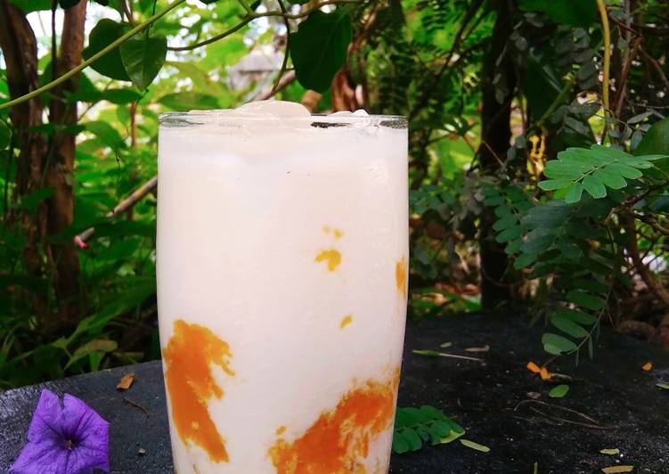Bagaimana Menyiapkan Korean Mango Milk, Bikin Ngiler
