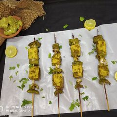 A picture of Hariyali paneer Tikka.