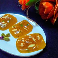 A picture of Karachi halwa for fast.