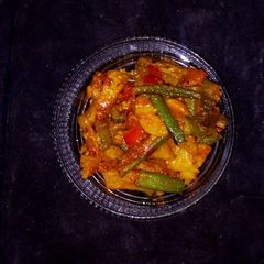 A picture of Spicy aloo bhindi.