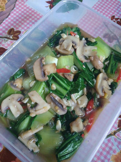 Foto resep Tumis jamur dan pokcoy