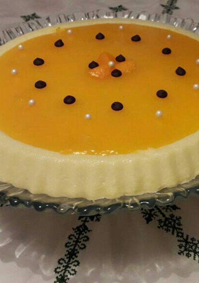 Una foto de Postre de leche y naranja