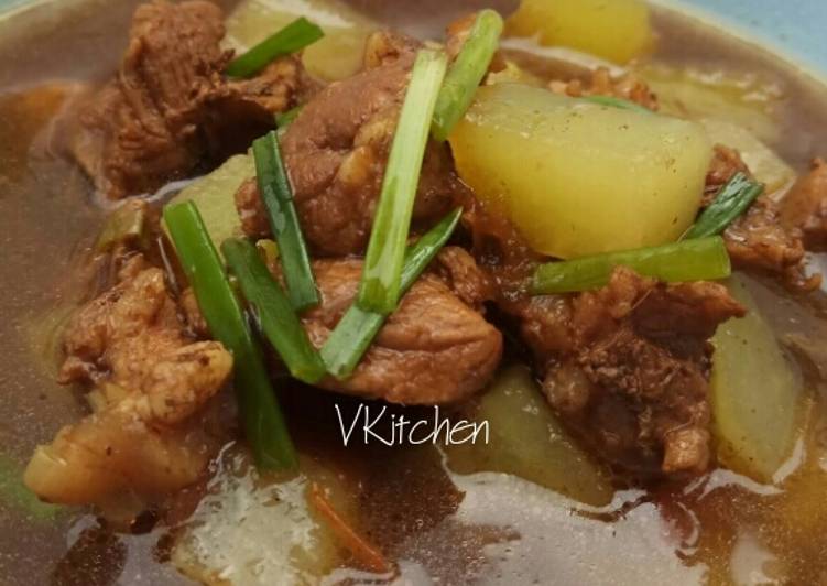 Rawon Babi Labu Siam Praktis w/Bumbu Instan