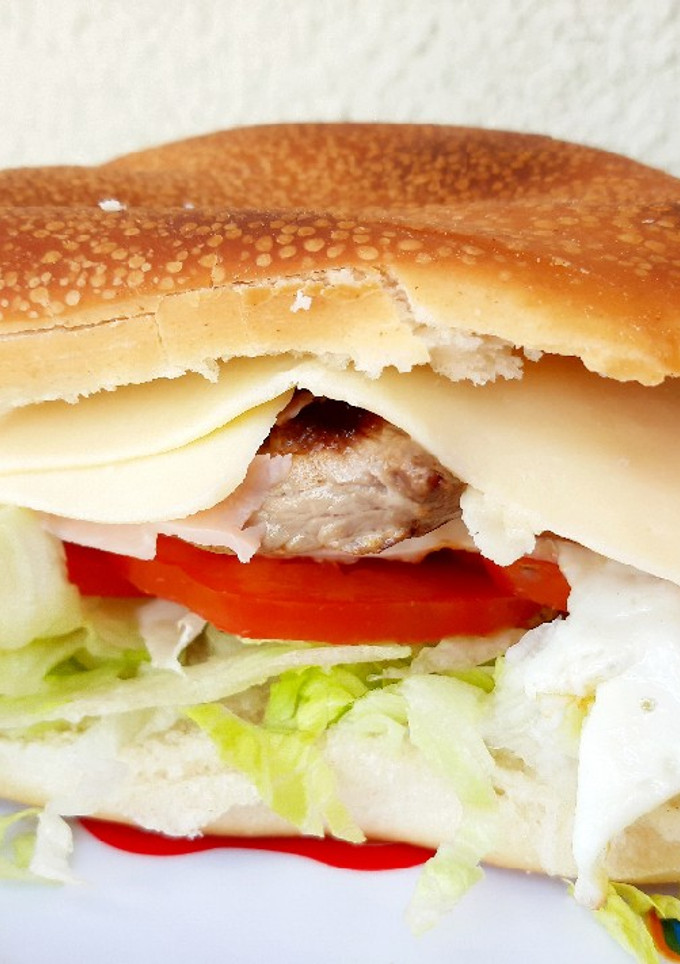 Una foto de Sándwich de cuadril completo
