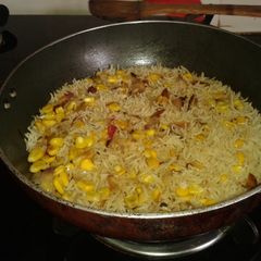 Sweet corn biryani A picture of Sweet corn biryani.