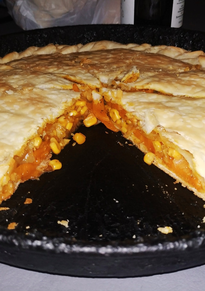 Una foto de Tarta de choclo y cebolla