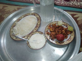 میگو سوخاری با برنج
