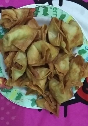 Foto resep Kulit pangsit isi tahu baso